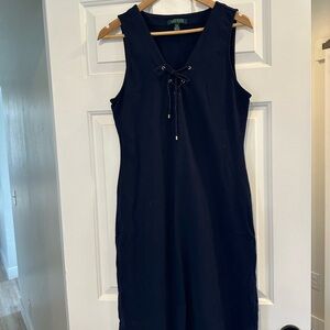 Ralph Lauren Navy Blue Sleeveless Dress
